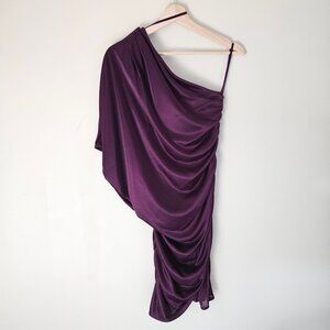 Le Chateau One-Shoulder Ruched Dress - 2012 - LDD78645 - Purple - Sz XXS
